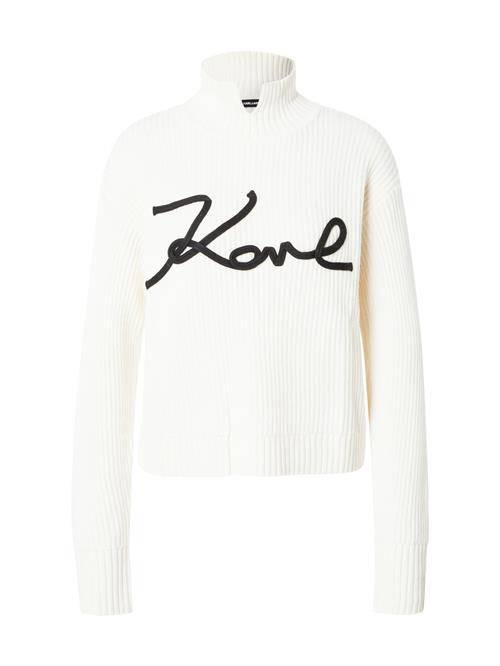 Se Karl Lagerfeld Pullover  sort / uldhvid ved About You