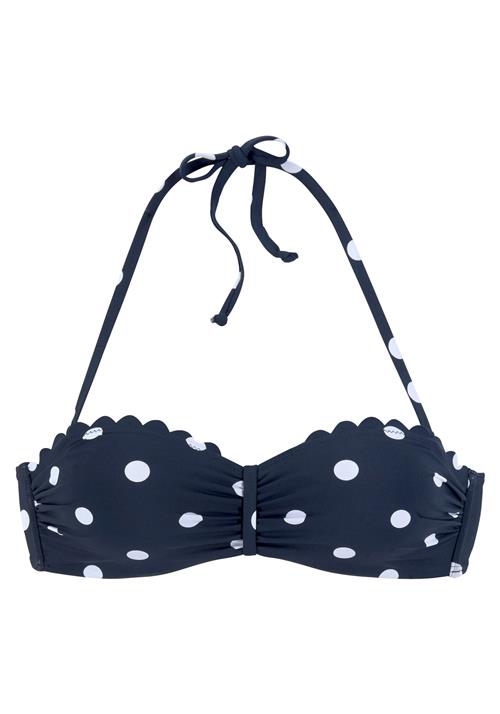 LASCANA Bikinioverdel  navy / hvid