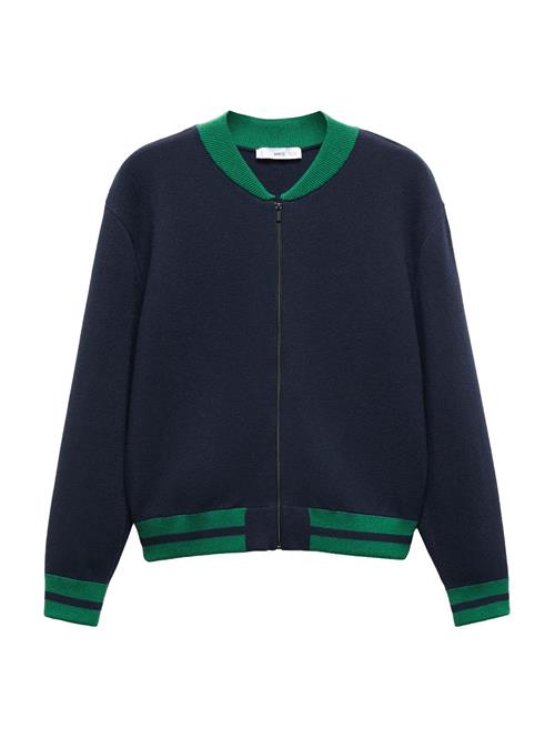 Se MANGO Cardigan 'Chaito'  navy / grøn ved About You