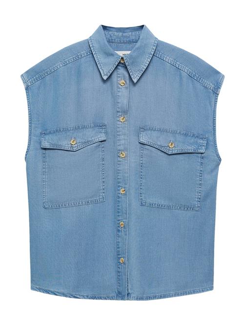 MANGO Bluse 'ALESSIA'  blue denim