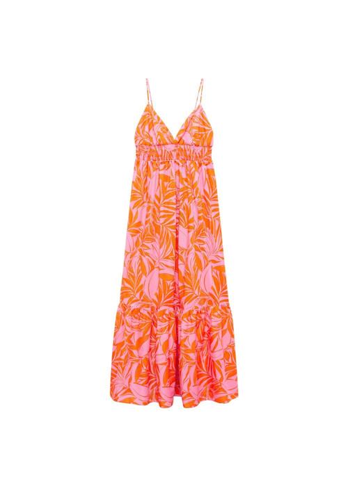 Se MANGO Sommerkjole 'Carina'  orange / lys pink ved About You