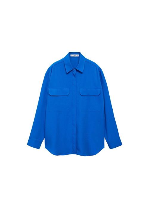 MANGO Bluse 'Factory'  royalblå