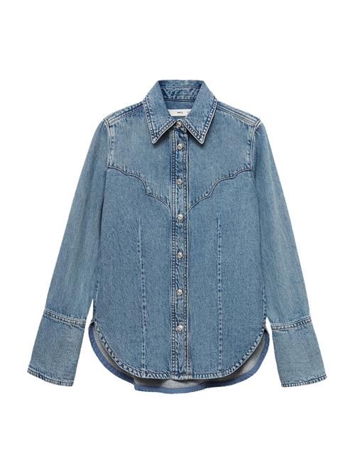 MANGO Bluse 'VENETIA'  blue denim