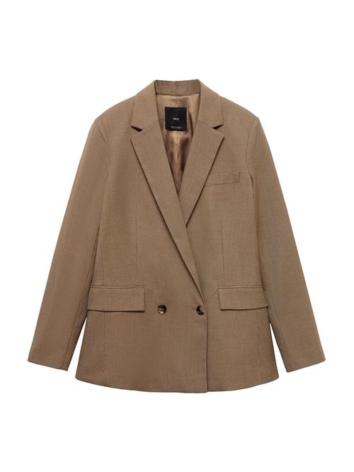 MANGO Blazer 'CHARLOTE'  lysebrun / mørkebrun