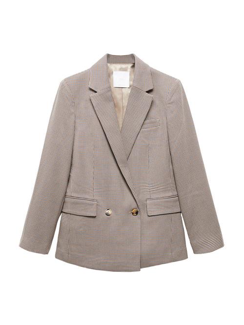 Se MANGO Blazer 'Charlota'  beige / marin / brun ved About You