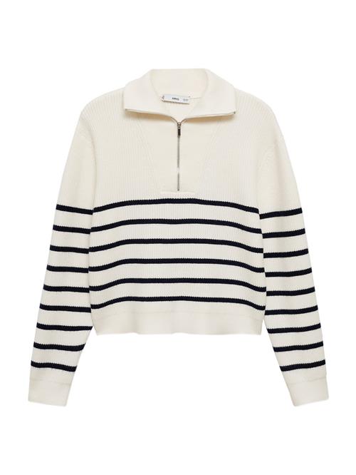 MANGO Pullover 'RIZONI'  navy / hvid