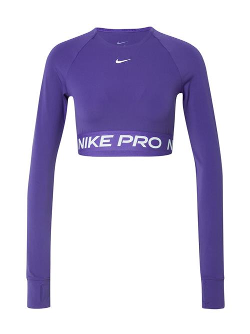 NIKE Funktionsbluse 'PRO'  lilla / hvid