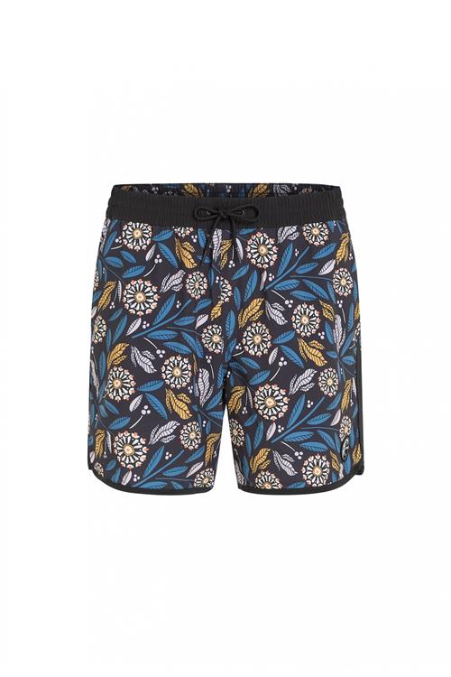 O'NEILL Boardshorts 'O'Riginals Scallop'  blå / gul / sort / hvid