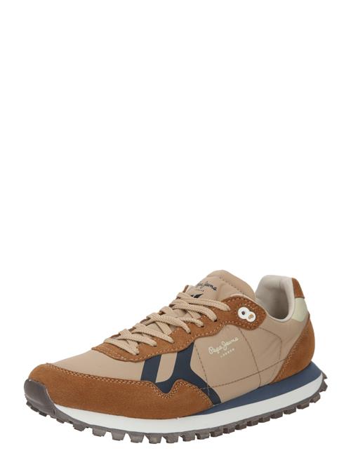 Se Pepe Jeans Sneaker low 'BRIT-ON'  navy / cognac / cappuccino / hvid ved About You