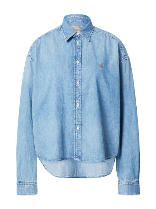 Polo Ralph Lauren Bluse  blue denim / orange / hvid