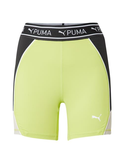 PUMA Sportsbukser 'TRAIN STRONG 5'  kiwi / sort / hvid