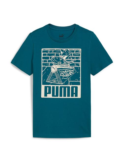 PUMA Shirts 'ESS+'  ecru / petroleum