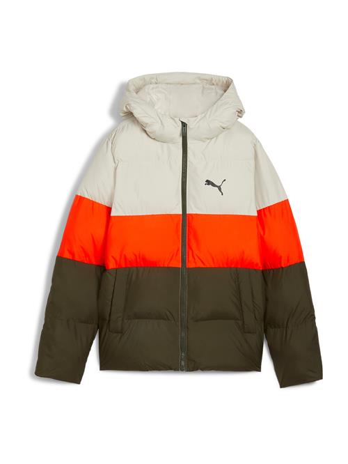 PUMA Vinterjakke  mørkegrøn / hummer / sort / offwhite