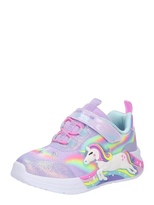 Se SKECHERS Sneakers 'UNICORN CHASER'  gul / lavendel / mørkelilla / hvid ved About You