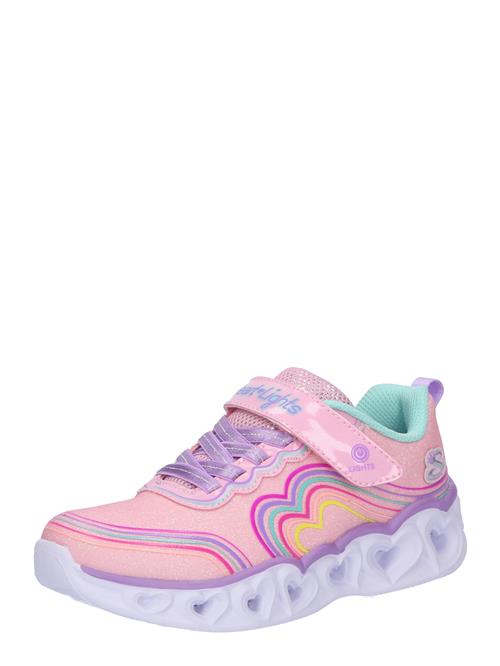 Se SKECHERS Sneakers 'HEART LIGHTS'  mint / lilla / lyserød / magenta ved About You