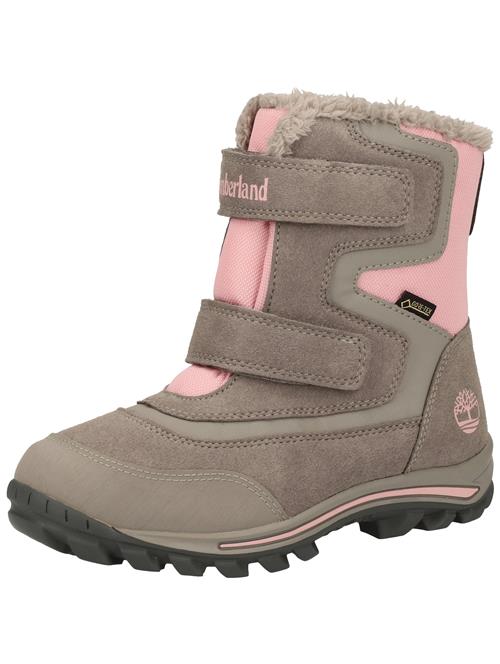 Se TIMBERLAND Snowboots 'Chillberg 2-Strap GTX'  grå / lyserød ved About You