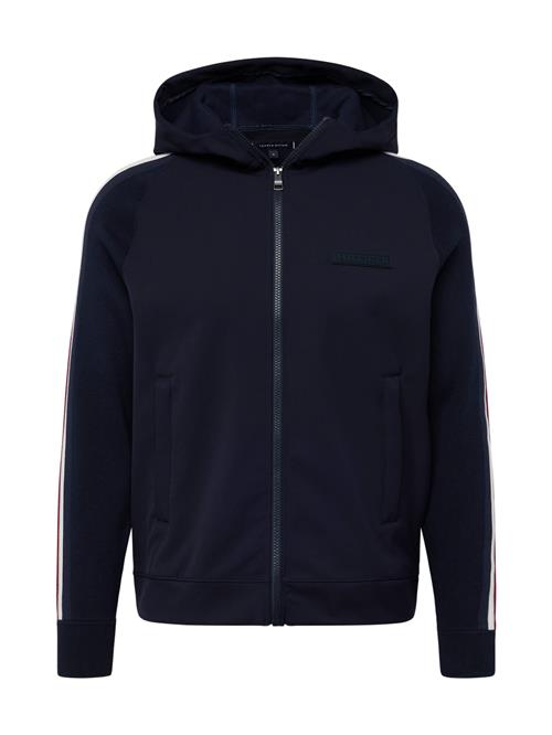 Se TOMMY HILFIGER Sweatjakke  natblå / rød / hvid ved About You