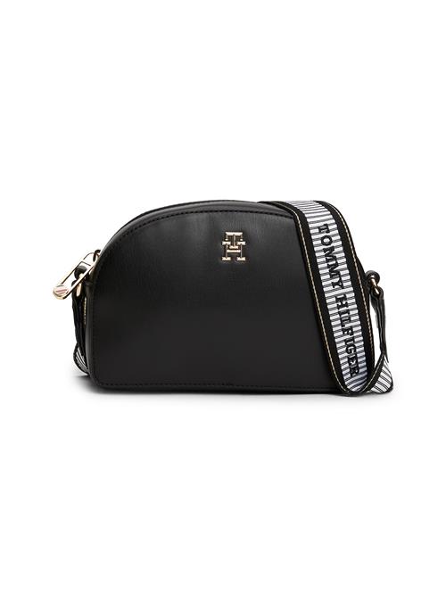 TOMMY HILFIGER Skuldertaske  sort / hvid