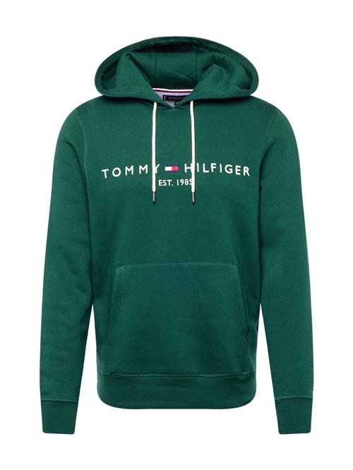 Se TOMMY HILFIGER Sweatshirt  marin / mørkegrøn / rød / hvid ved About You