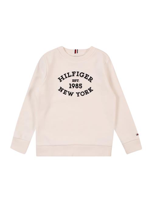 Se TOMMY HILFIGER Sweatshirt  marin / mørkerød / sort / offwhite ved About You