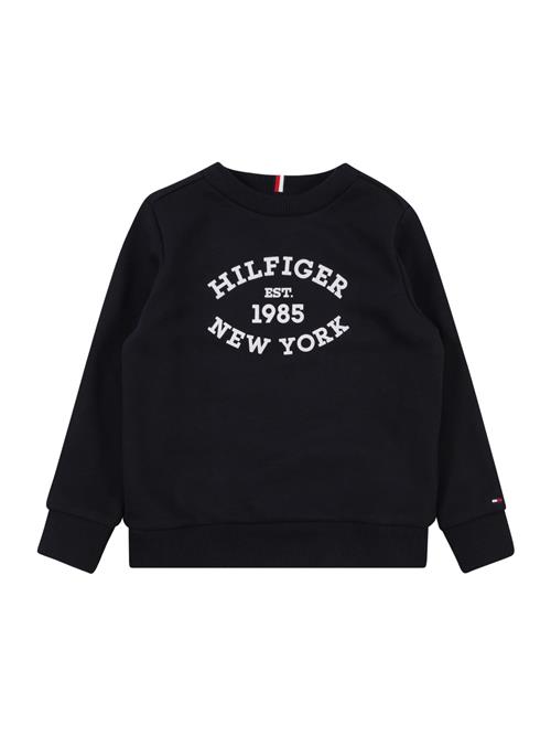 Se TOMMY HILFIGER Sweatshirt  natblå / hvid ved About You