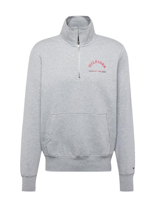 TOMMY HILFIGER Sweatshirt  lysegrå / rød