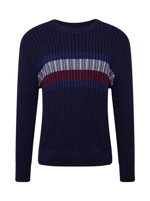 TOMMY HILFIGER Pullover  marin / mørkerød / hvid