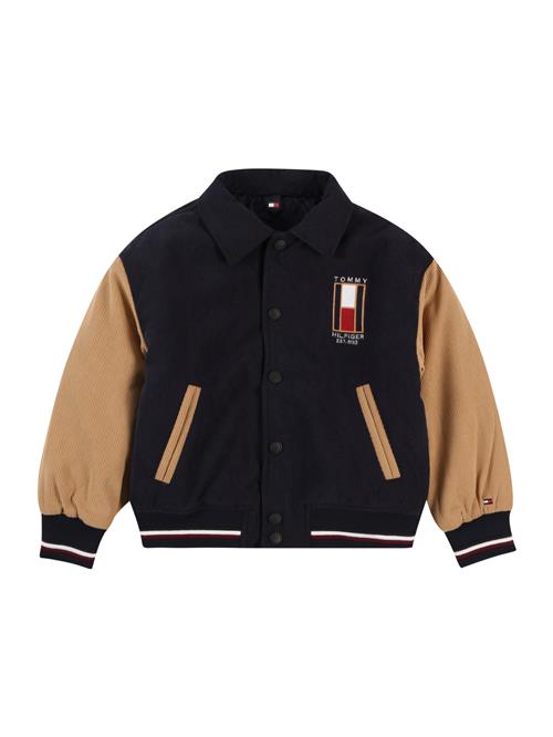 TOMMY HILFIGER Overgangsjakke  navy / cappuccino / rubinrød / hvid