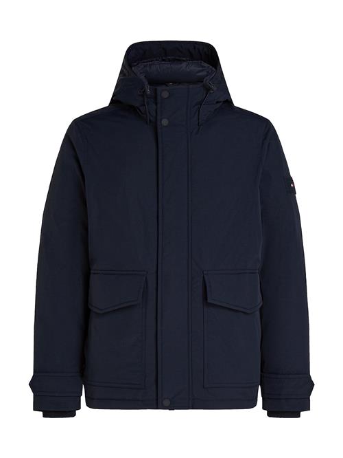 TOMMY HILFIGER Vinterparka 'Rockie'  navy / blodrød / hvid