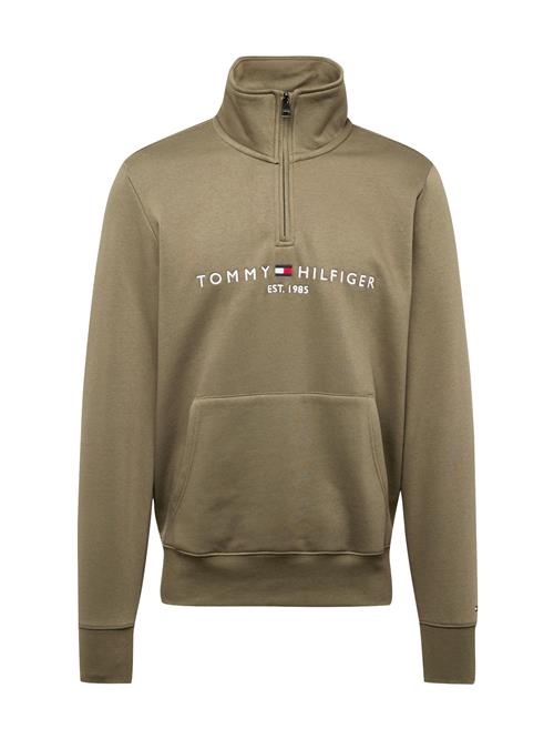 Se TOMMY HILFIGER Sweatshirt  navy / khaki / rød / hvid ved About You