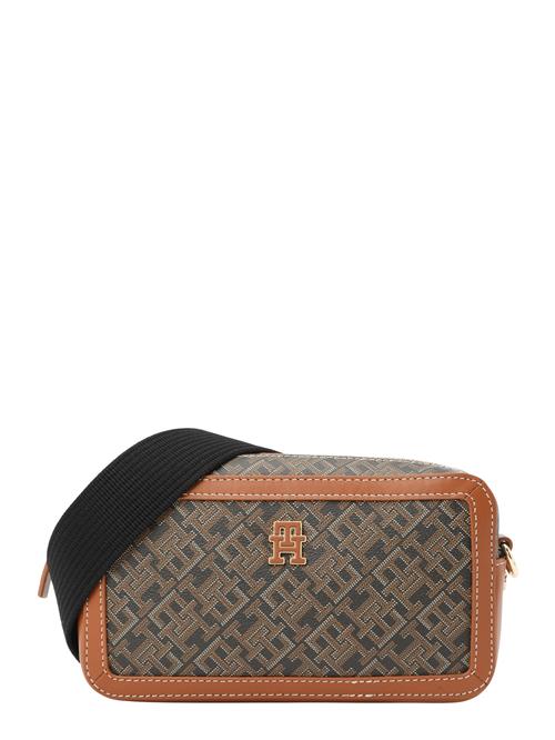 TOMMY HILFIGER Skuldertaske 'MONOPLAY'  cognac / umbra / sort