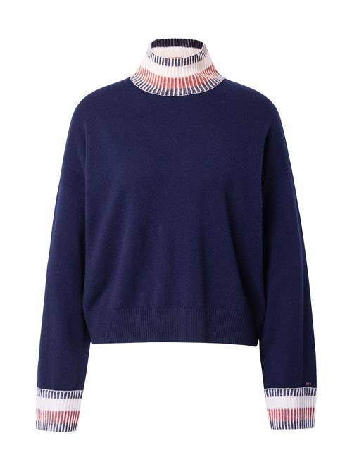 TOMMY HILFIGER Pullover 'GLOBAL'  navy / lys rød / hvid