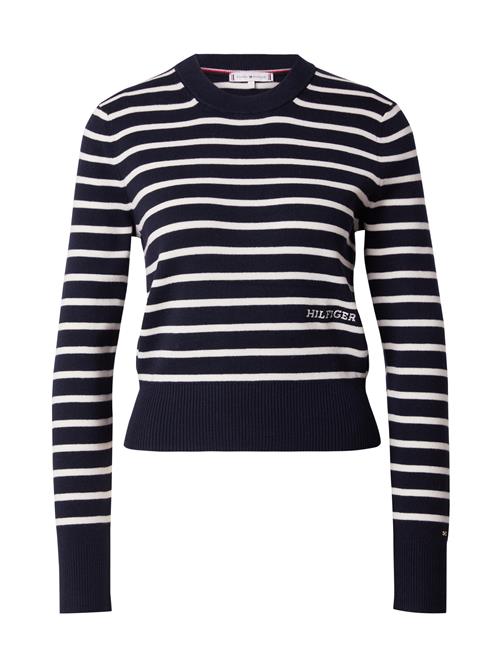 Se TOMMY HILFIGER Pullover  navy / hvid ved About You