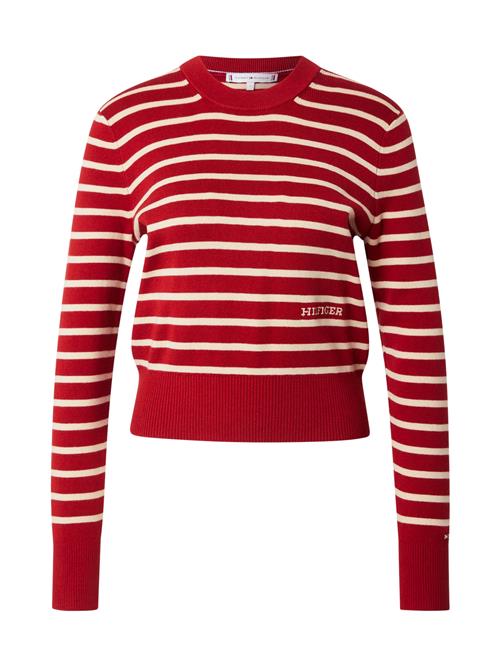 Se TOMMY HILFIGER Pullover  rød / uldhvid ved About You