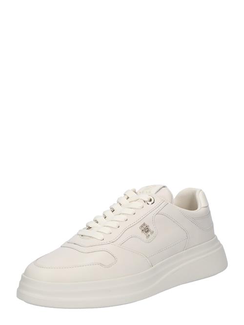 TOMMY HILFIGER Sneaker low 'LUX POINTY COURT'  sølv / naturhvid