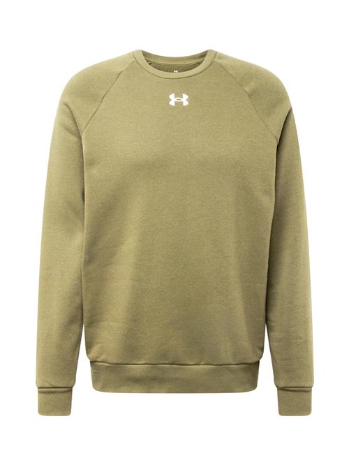 UNDER ARMOUR Sportsweatshirt 'Rival'  oliven / hvid