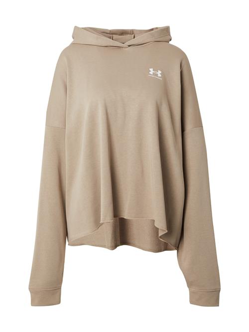 UNDER ARMOUR Sportsweatshirt 'Rival'  beige / hvid