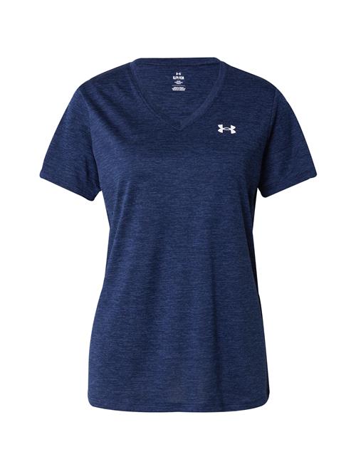 UNDER ARMOUR Funktionsbluse 'Twist'  blå-meleret / hvid