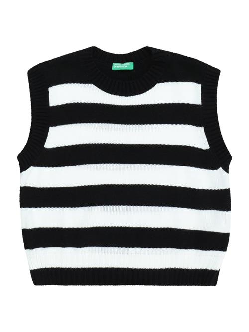 UNITED COLORS OF BENETTON Vest  sort / hvid