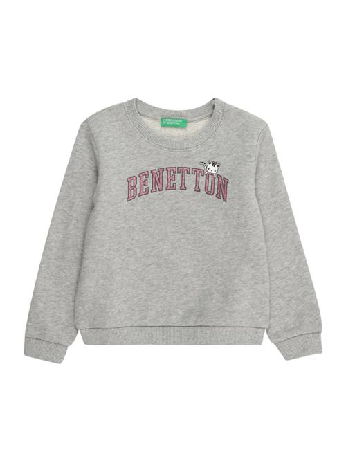 UNITED COLORS OF BENETTON Sweatshirt  grå-meleret / pink / sort