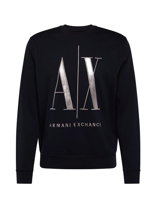 Se ARMANI EXCHANGE Sweatshirt  navy / sølv ved About You