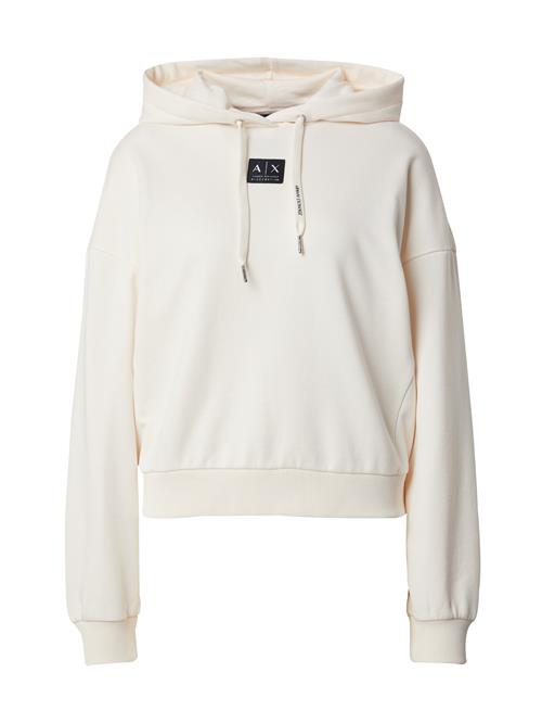 ARMANI EXCHANGE Sweatshirt  sort / offwhite