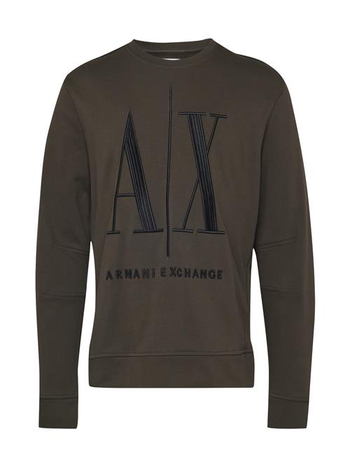 Se ARMANI EXCHANGE Sweatshirt  khaki / sort ved About You