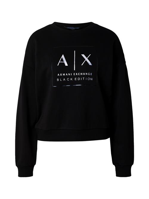 ARMANI EXCHANGE Sweatshirt  sort / sølv