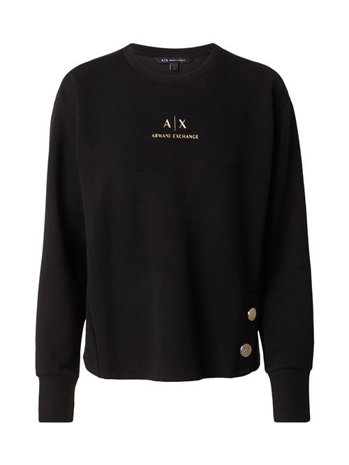 Se ARMANI EXCHANGE Sweatshirt  guld / sort ved About You