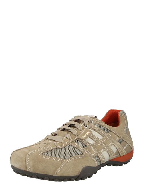 Se GEOX Sneaker low 'Uomo Snake'  camel / taupe / hvid ved About You