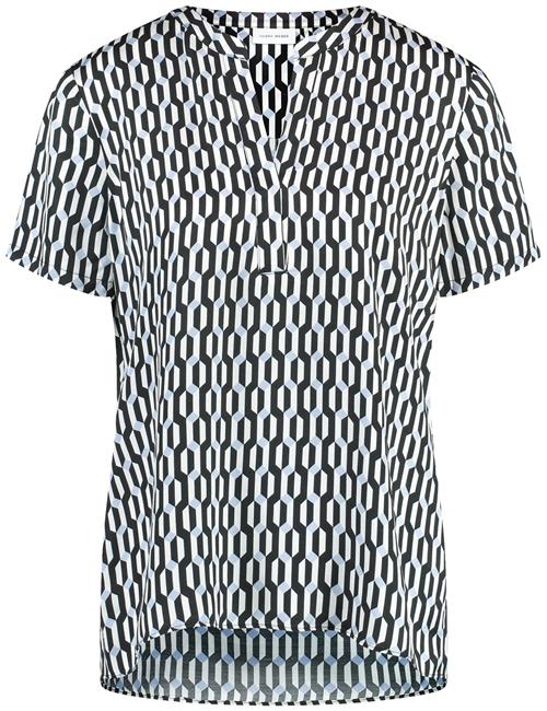 GERRY WEBER Bluse  lyseblå / sort / hvid