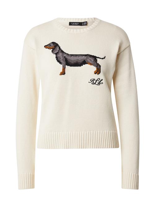 Lauren Ralph Lauren Pullover 'RIEDNEE'  creme / brun / grå / sort