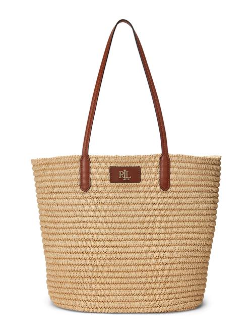 Se Lauren Ralph Lauren Shopper 'Brie'  camel / mørkebrun / hvid ved About You