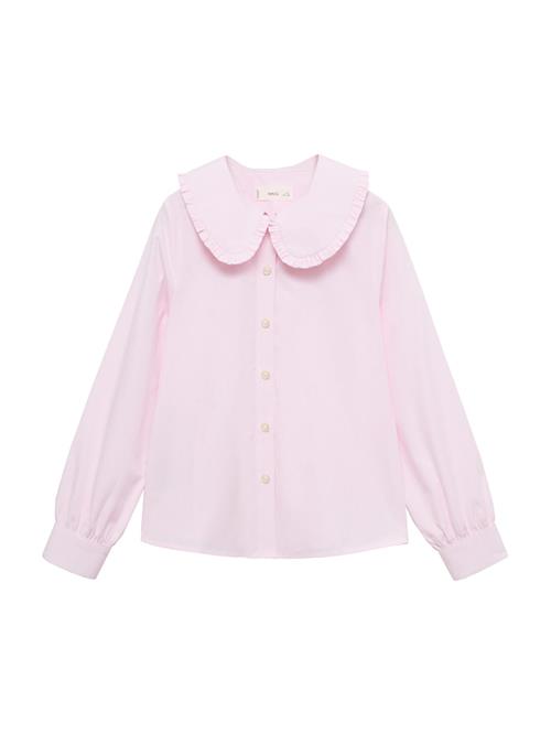 MANGO KIDS Bluse 'CARMEN'  lyserød / hvid